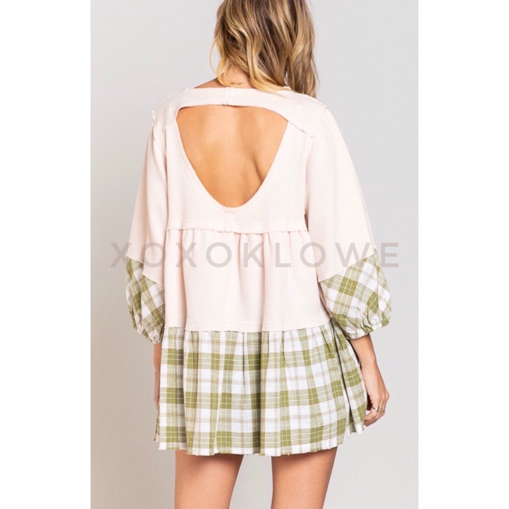 POL Tiered Babydoll Tunic Blouse - Picture 6 of 14